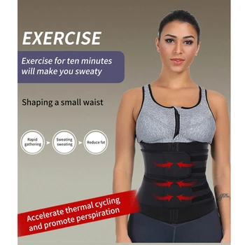 

Adjustable Women's corset Abdominal Waist Trainer Magnetic Therapy Back Support Belt Neoprene corset sweating belly band