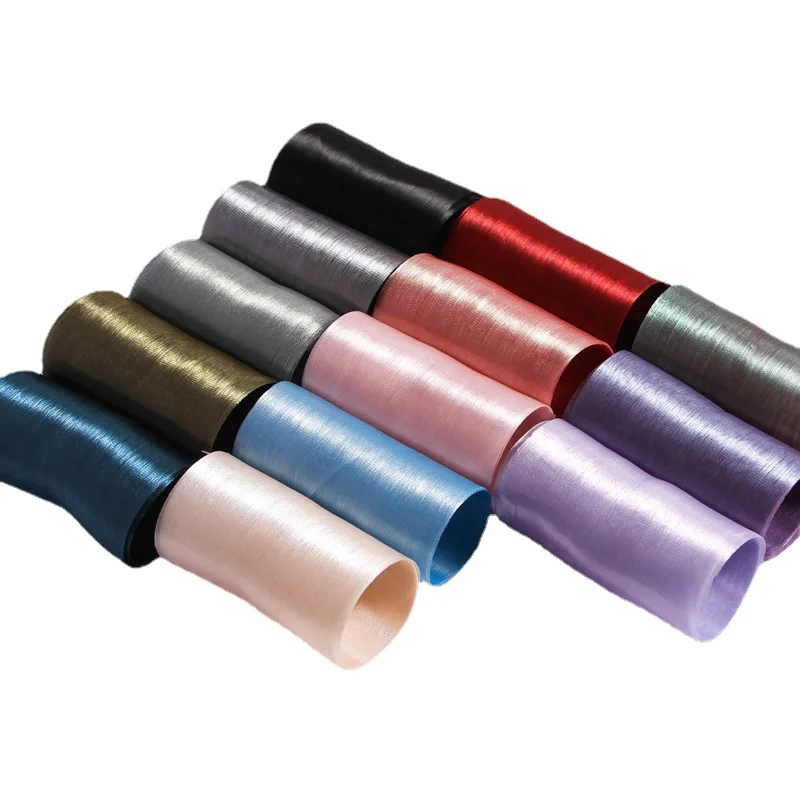 8 cm ribbon big diy material satin ribbon bow hair bands 12 cm colorful ribbons