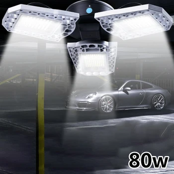 

Adjustable E27 LED Garage Shop Work Lights Home Ceiling Fixture Deformable Lamp Replacement Lighting Accessories