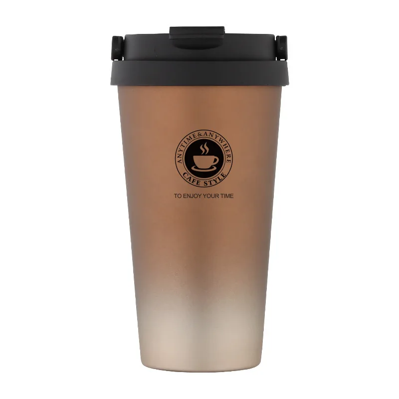 

Sports Shift Coffee Insulated Glass Stainless Steel Handle Turn Buckle Coffee Cup Creative Insulated Cup Gift Customization