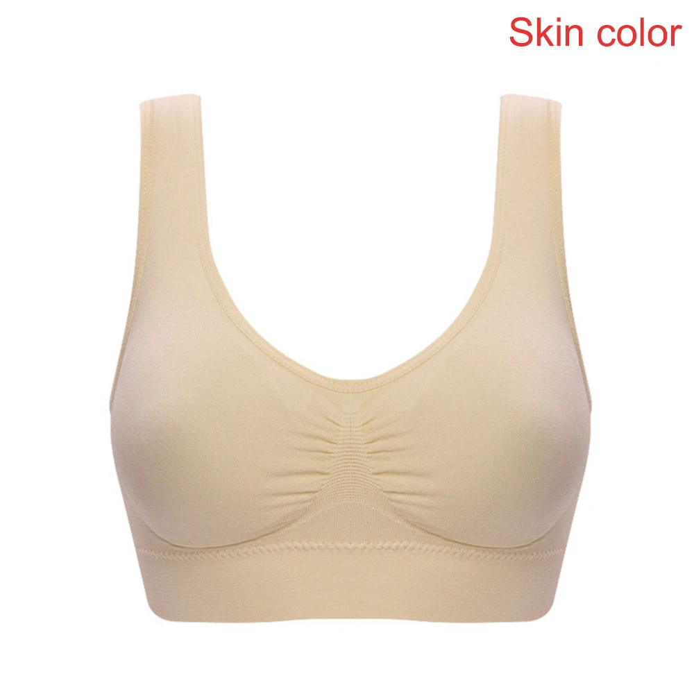 womens bras Cotton Blended Sexy Bra Women Fitness Seamless Bra Padded Dry Quick Push Up Natural Color Breathable Support seamless Bra Top bra and panty sets