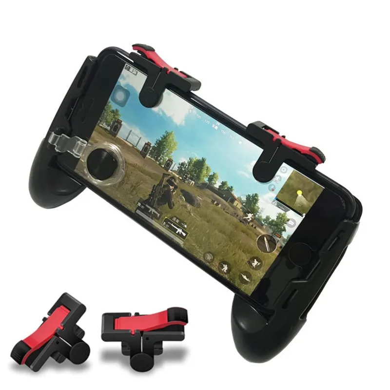 

4 in 1 pubg mobile game controller D9 Portable Game Pad Grip L1 R1 Triggers Joystick For IOS Android Games Accessories