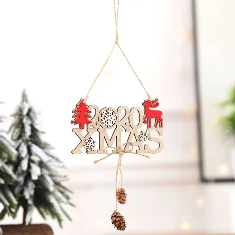 

Christmas Christmas Ornaments Wooden Xmas Tree Hanging Tags Pendant Embellishments Crafts Decor for Christmas Tree Holiday with