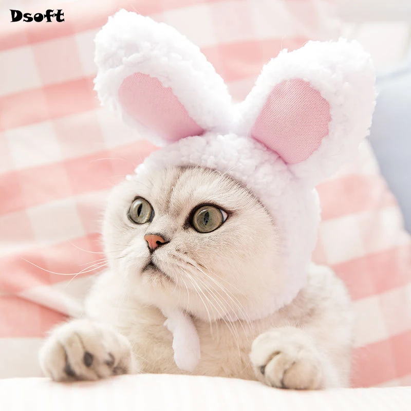 

Pet Headwear Cute Cat Christmas Rabbit Ears Accessories Pet Cat Role Playing Hat Fashion Birthday Party Headwear