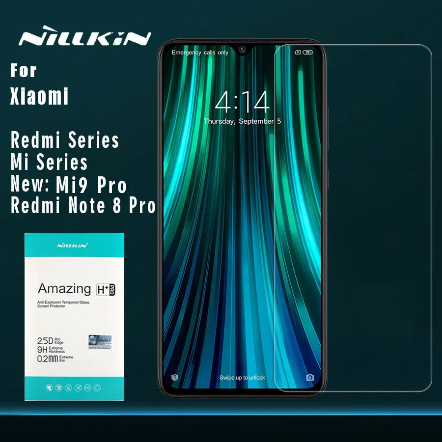 Для Xiao mi Red mi Note 8T 8 Pro 7 7s 6 5 k20 Pro glass Nillkin 9H+ Pro закаленное стекло для Xiaomi mi 9 8 9T 9 Pro 9 8 SE glass