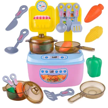 

Kitchen Mini Simulate Toy Set Cookware Pot Pan Cookware Kitchenware Interesting Gift fo Girls