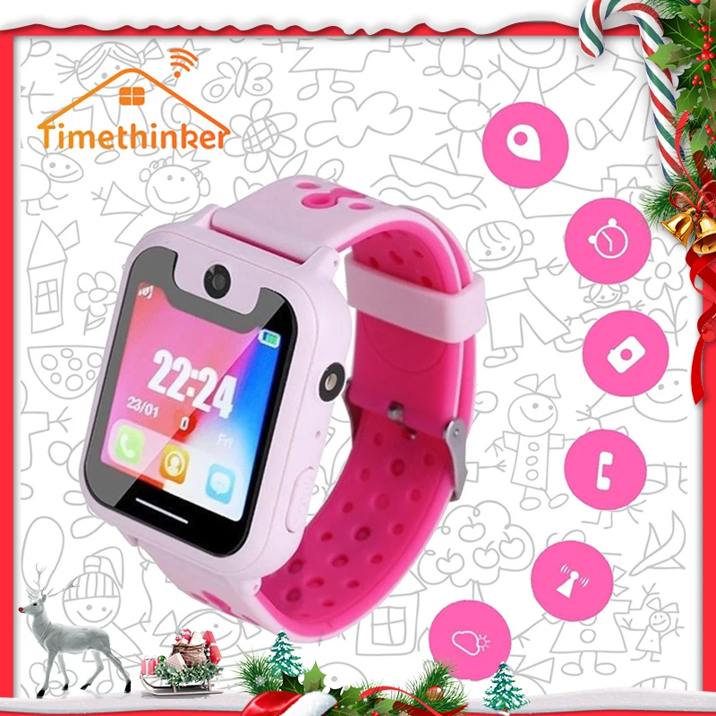 Tanie Timethinker S6 dzieci inteligentny zegarek z kamerą smartwatch dla dzieci Relogio karta SIM SOS monitor lokalizacji PK Q528 Q50 Q90