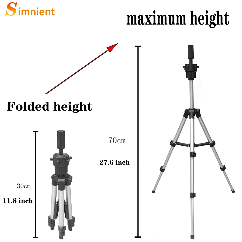 Simnient Bald Mannequin Training Canvas Block Head With Stand