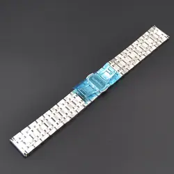 2019 новый дизайн 18 20 21 мм ремешок серебряный Бабочка застежка нержавеющая сталь для часов для мужчин женщин браслет