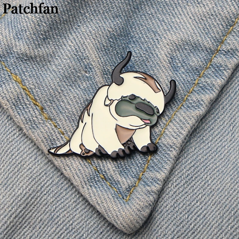 Patchfan Аватар мультфильм momo цинка для галстука рюкзак одежда броши мужчин и женщин