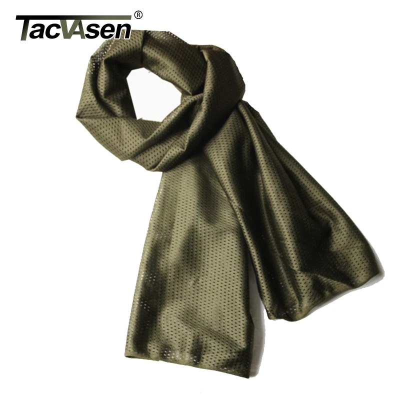 TACVASEN 145*45 см военный камуфляж тактический сетки шарф Снайпер уход за кожей лица вуаль лагерь Охота снимать шарф поход игра CS повязка на голову, маска для лица