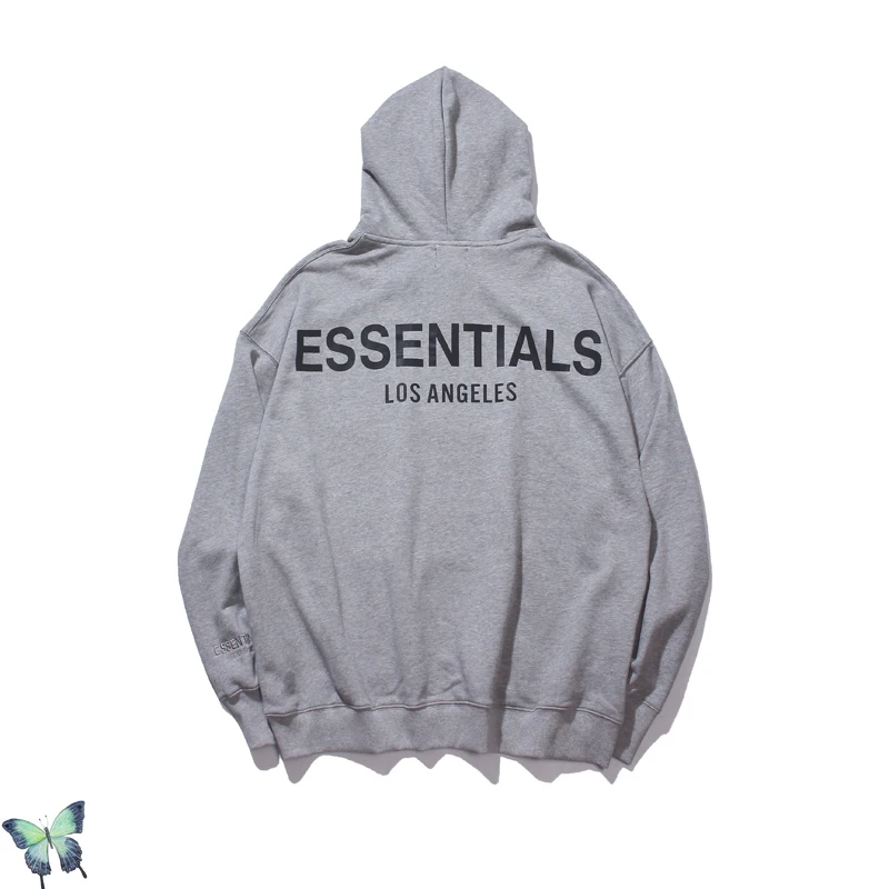 

New Justin Bieber Los Angeles Limited Essentials 3M Reflective Letter Hoodie Sweatshirts Men Women Essentials Pullover Hoodies