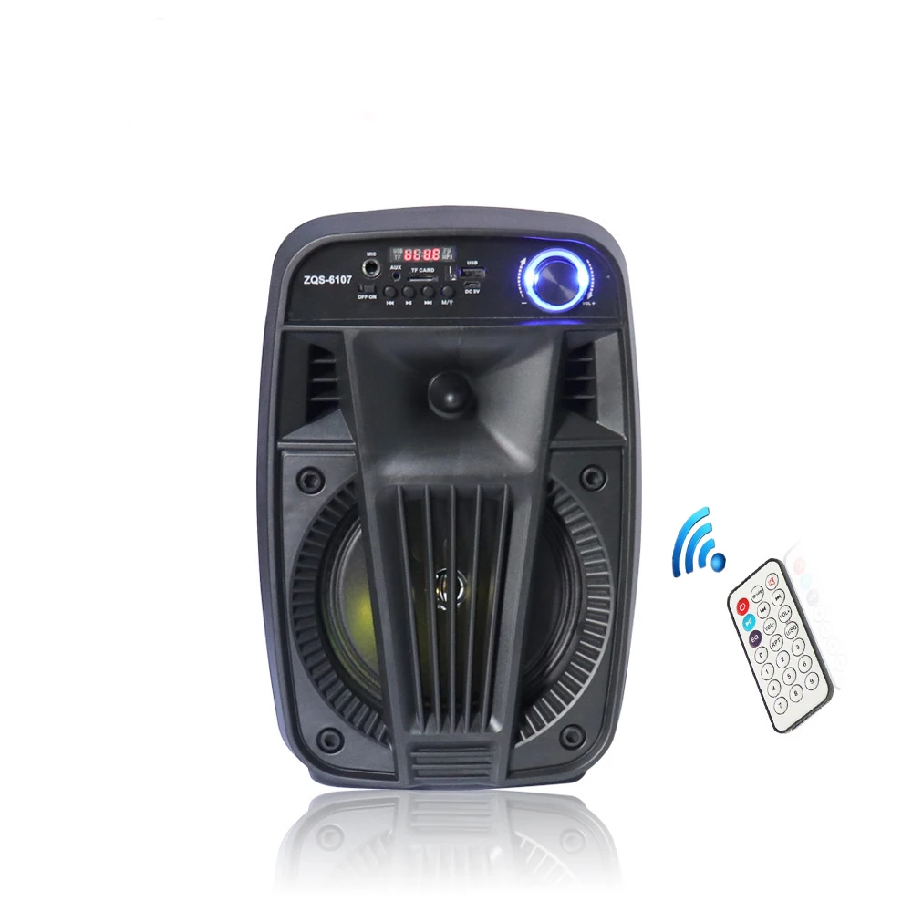 

HYASIA Single Large Horn Handheld Speaker Stereo Wireless Bluetooth Digital Outdoor Speaker Support Tf Usb Aux Fm Remote Control