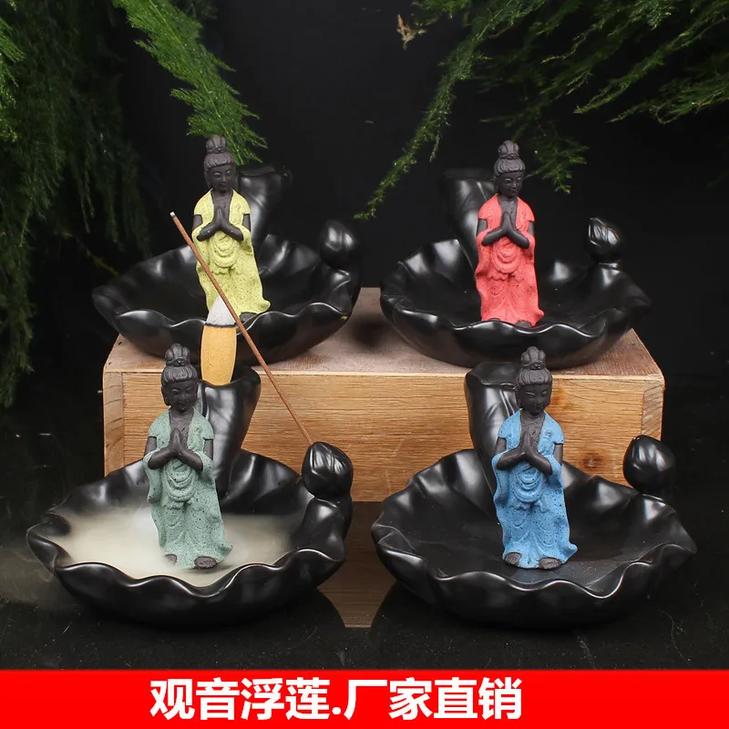 Quemador De Incienso бытовой курильщик продукт Guanyin Joss-stick поплавок лотоса башня печи линия горелки