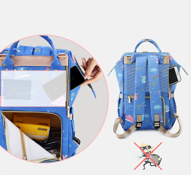 MissAbigale сумка для подгузников, рюкзак для мам, сумка для беременных, большая сумка для подгузников для мам, Детская сумка с принтом, рюкзак для путешествий, сумка для ухода за ребенком