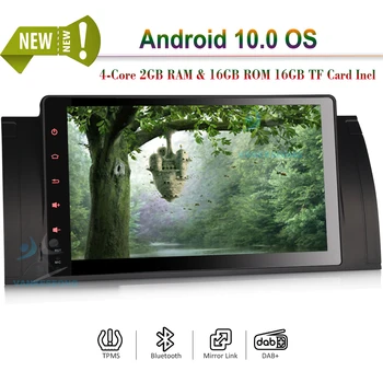 

9" Android 10.0 Autoradio Bluetooth Auto Radio GPS Sat Wifi DVB-T2 DAB+ DSP Carplay for BMW 5er E39 E53 M5 X5