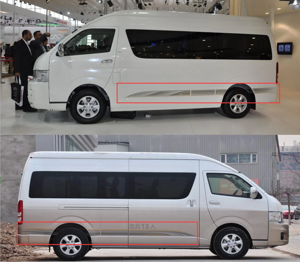 Коммерческие наклейки для автомобилей TOYOTA HIACE 2009-2011 внешние кузова декоративные
