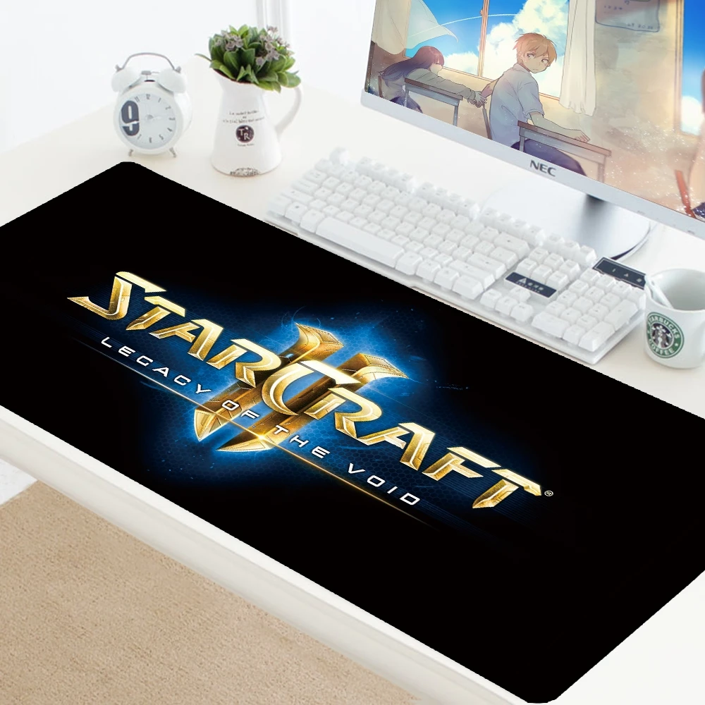 Игровой коврик для мыши StarCraft XL, большой коврик для мыши, геймерский ПК стол, фиксирующий край, коврик для мыши, ноутбук, офисный коврик, игровой коврик, аксессуары