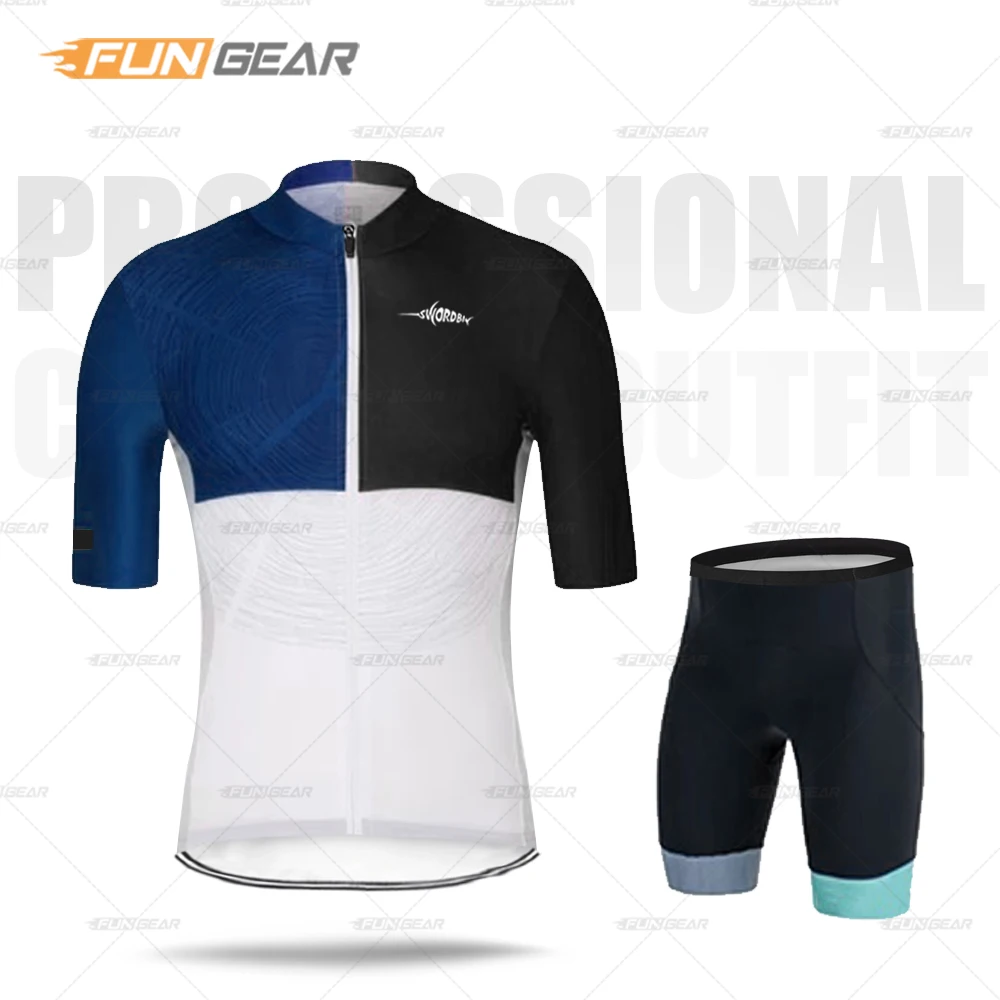 Cycling Clothing Men's Bicycle Jersey Set Summer Cycle Bib Short Ropa Ciclismo Maillot Roupa MTB Road Biking Wear Quick Dry - Цвет: Jersey and Pant