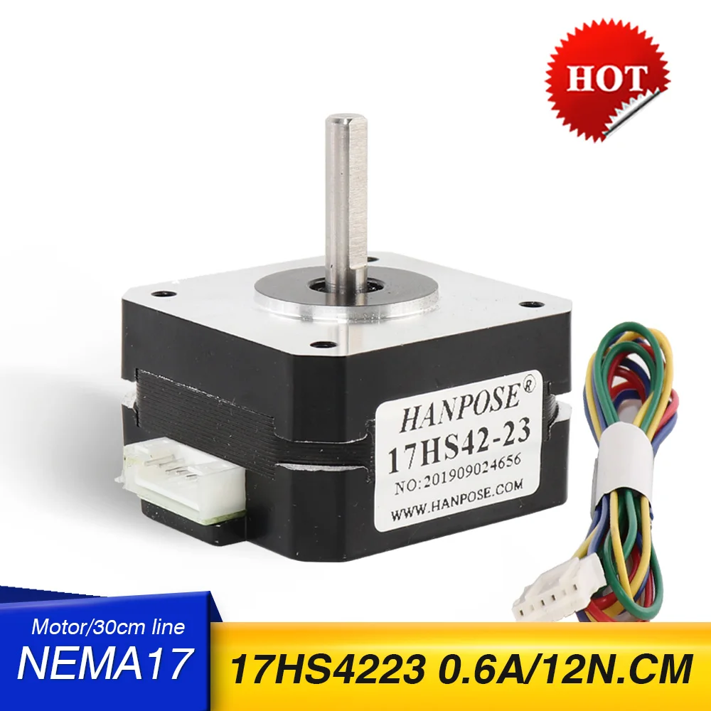Шаговый двигатель Nema17 17HS4223 1 шт. 0 7 А 12 Н. См 23 мм 4-проводной 42 шага аксессуары для