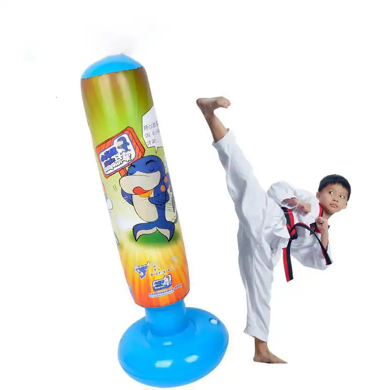 Kid Fitness Inflatable Tumbler Punching Tower Bag Outdoor Game Sandbag Home Gym Boxing Standing Fight Training Stress Relief Toy Kid Fitness Inflatable Tumbler Punching Tower Bag Outdoor Game Sandbag Home Gym Boxing Standing Fight Training Stress Relief Toy