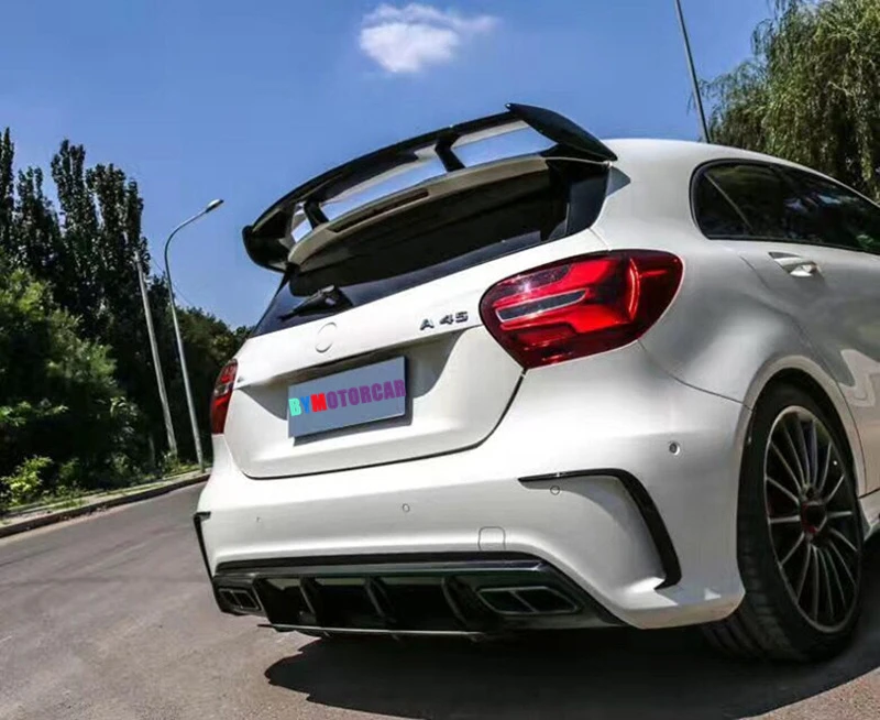 ED-A Стиль углеродного волокна задний диффузор для BENZ W176 A45