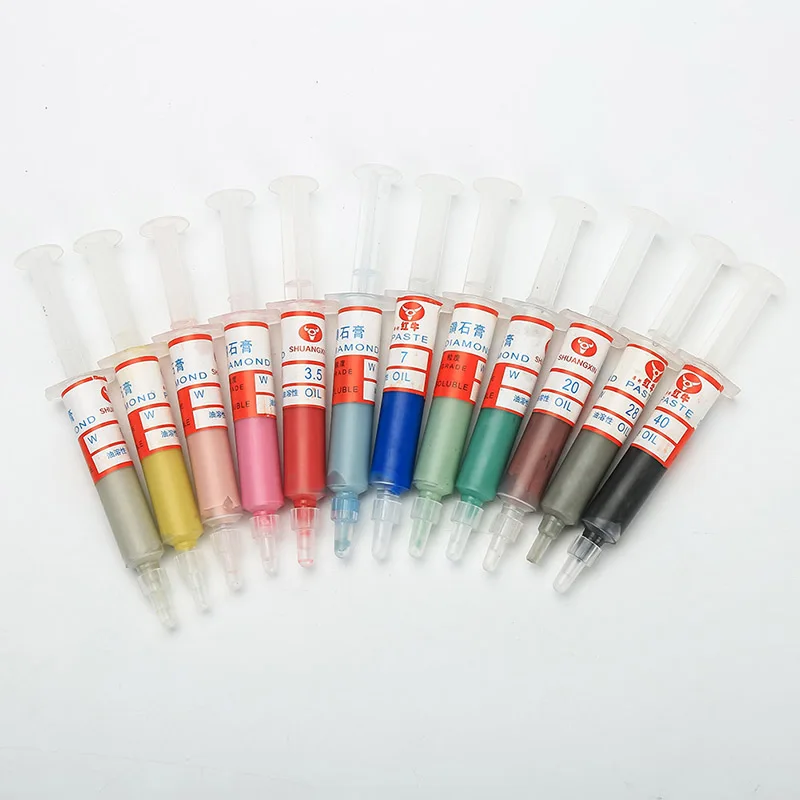 

1pc Diamond Polishing Lapping Paste Compound Syringes Optional Micron Glass Metal Grinding Polishing Abrasive Tools