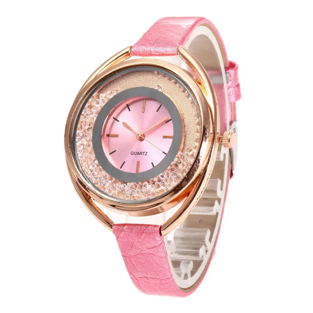 

Creative Small Gifts Concept Quicksand Watch Women's Double Color WOMEN'S Quartz Watch Customizable Ultra-Thin Watch