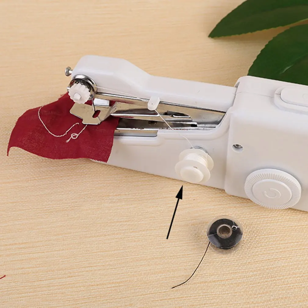 Household portable mini hand sewing machine fast sewing needle needle cordless clothing fabric electronic pocket sewing machine