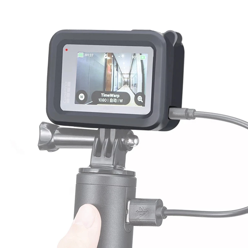Protetora para Herói Porta de Carregamento Acessório para Gopro8 Ulanzi Capa Preto Bateria Case Tipo-c Adaptador Vlog Mt-09 G8-7 8 - Image 5
