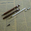 Wooden Mechanical Pencil 0.5mm Automatic Pen For Office School Nature Walnut Wood Drawing Writing Traditional Chinese Stationery 6
