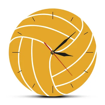 

3D Volleyball Print Wall Clock Timepieces Center Forward Decor Silent Wall Watch Sports Shop Wall Art Sign Sportsman Gift Ideal