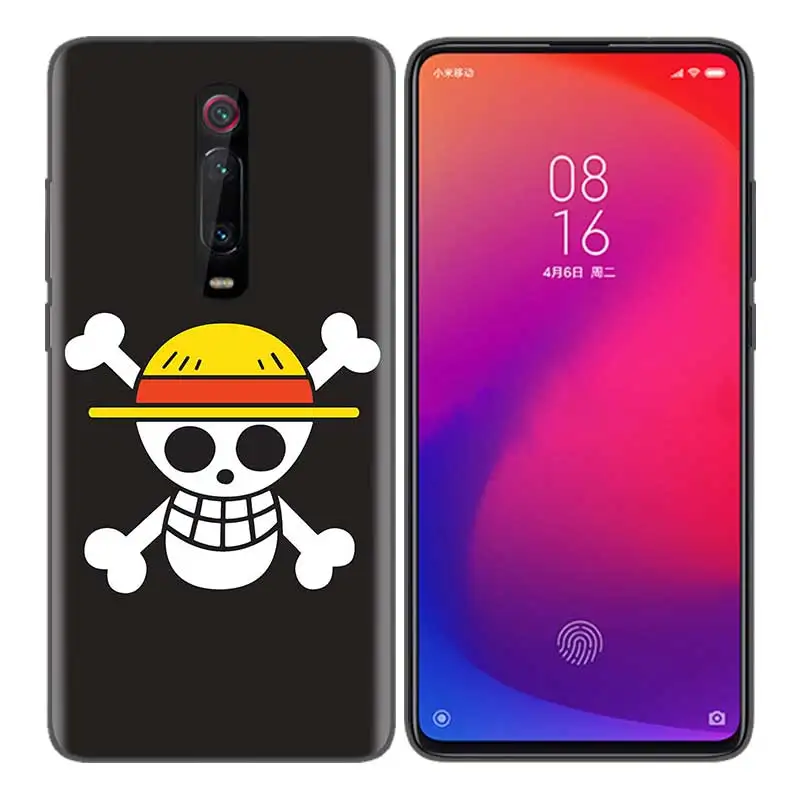 Черный мягкий силиконовый чехол-сумка для Xiaomi mi 9T CC9 Red mi 4 4X5 6 6A 7 7A Note Plus K20 Pro F1 Tampa Fall one piece Dark Bl