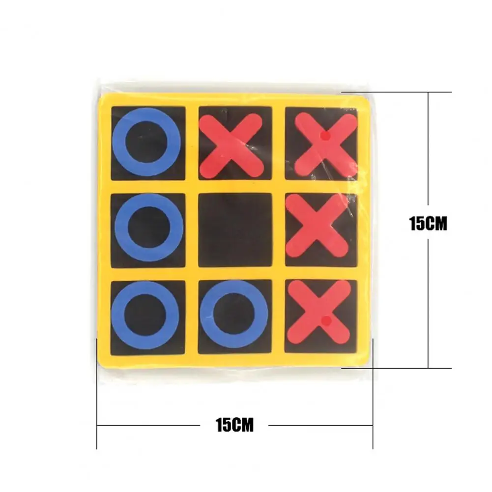 1Set Tic-Tac-Toe Competitive Skill Parents-children Leisure Board Game OX Chess Interaction Toys for Family Gatherings