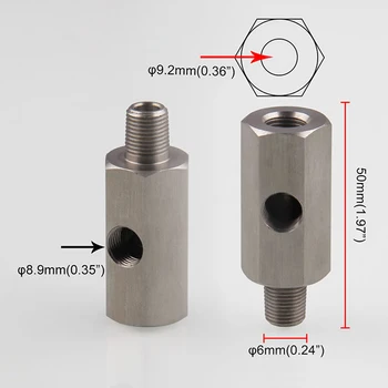 

Sensors Turbo Adapter Stainless Steel 50mm/1.97inch Fitting Universal Accessory