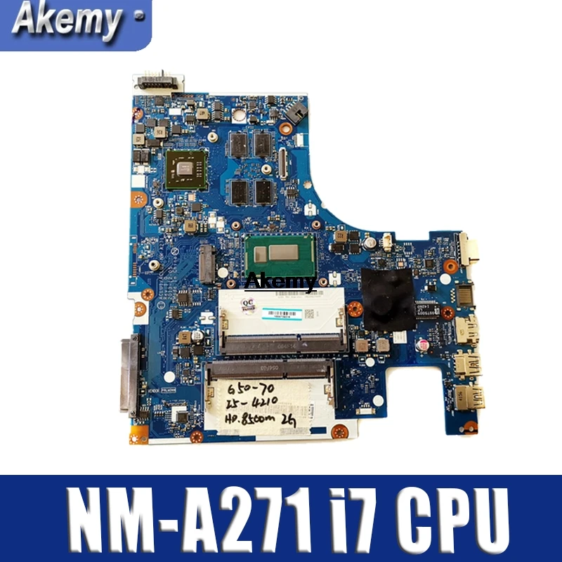 

G50-70 For Lenovo G50-70 Z50-70 i7 motherboard ACLU1/ACLU2 NM-A271 Rev1.0 with graphics card Test