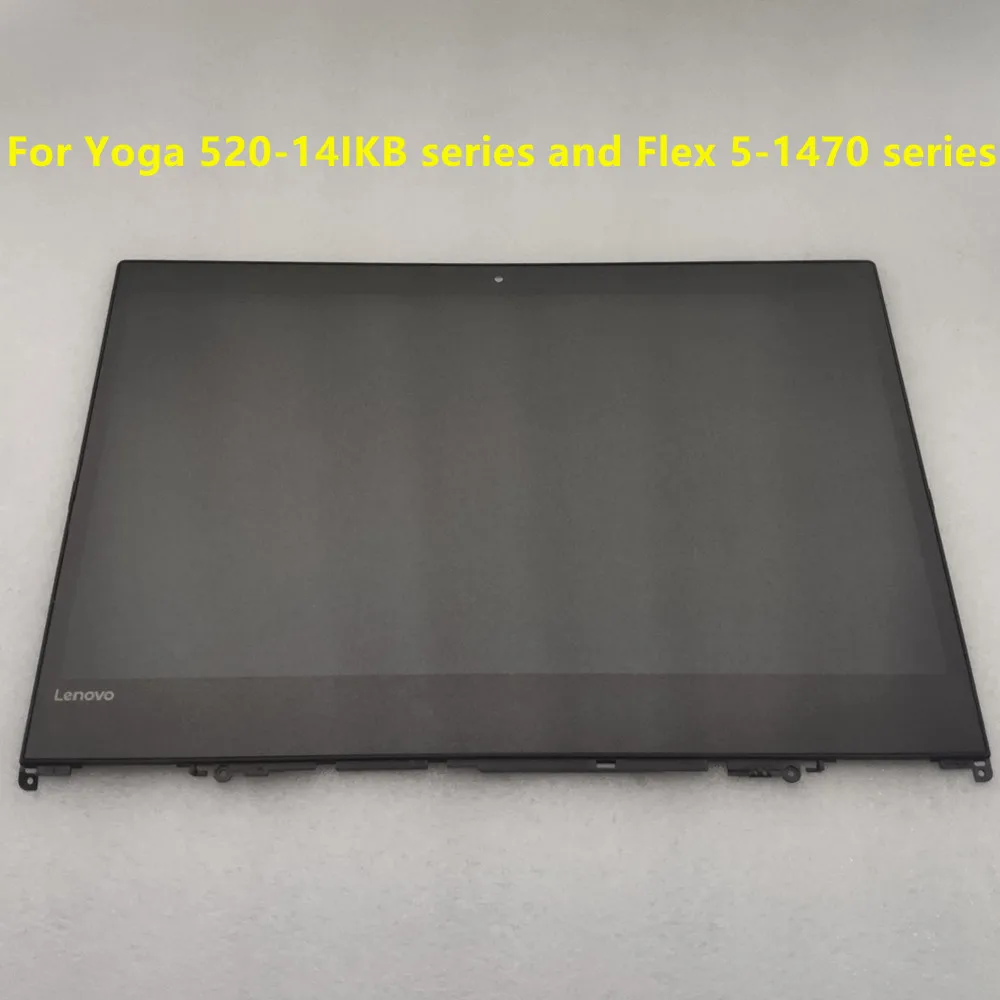 5D10N45603 5D10N45602 For Lenovo Yoga 520-14IKB Flex 5-1470 LCD Screen+Touch Digitizer Assembly With Frame | Компьютеры и офис