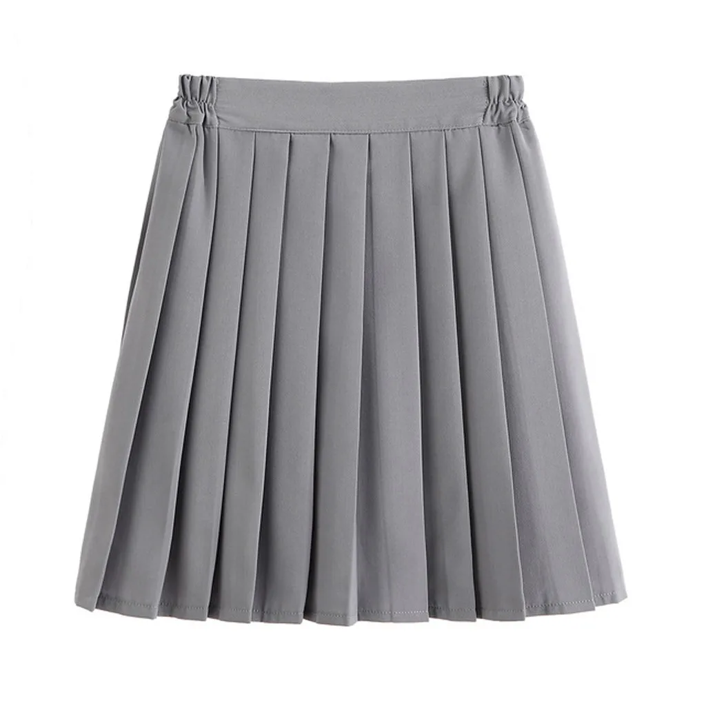Новые женские плиссированные юбки модная школьная форма Плиссированное Платье Яркого Цвета длинная юбка юбки в школьном стиле faldas mujer moda# guahao