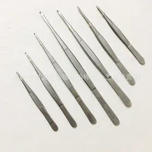 Vetus 304 нержавеющая сталь медицинская хирургическая медицинская помощь Пинцет 125 мм круглый носок зубчатое Медицинское использование