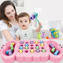 Детская ловушка лягушка жадные бобы Раннее Обучение забавная головоломка родитель-ребенок двойной бой интерактивные Настольные Игры развивающие игрушки для детей