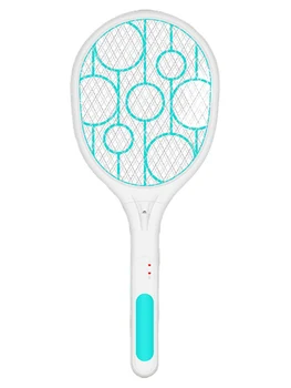 

Mosquito Swatter Killer Led Light Tennis Bat Hand-Held Racket Rechargeable Electric Fly Insect Racket Zapper Killer New