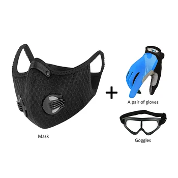 

Reusable Sponge Face Mask Breathable Mouth Mask Seckill Valved Face Mask Mouth-muffle With Filter Saftey Goggles
