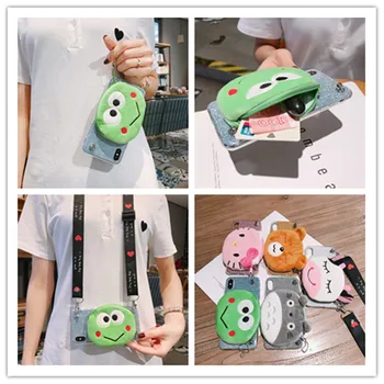 

Glitter Animal Wallet Case For LG Aristo 2 Q7 Q8 Q6 G7 G6 UF820 X4 V9 V7 V40 V30 V20 V10 Plus Strap Lanyard Cover