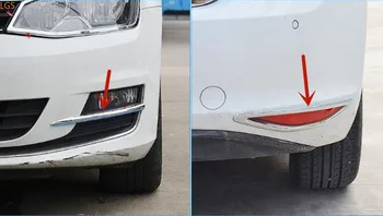 

For Volkswagen Golf 7 2014-2017 ABS Chrome Front and rear fog lights Decorative strip Anti-scratch protection car accessories