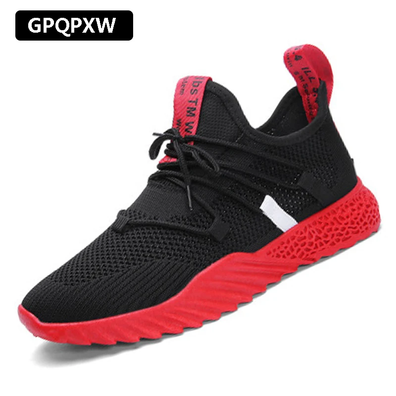 

Mens sneakers 2019 new breathable lace-up men mesh shoes fashion casual anti-slip men vulcanize shoes Tenis Masculino