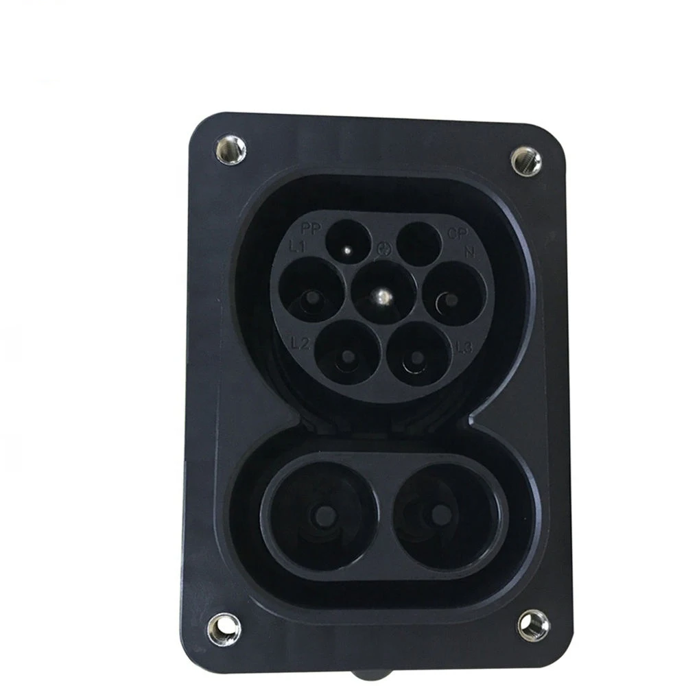 

EV Charger Plug Combo 2 Vehicle inlet type 2 socket without Cable for installation in electric vehicles with DC AC input