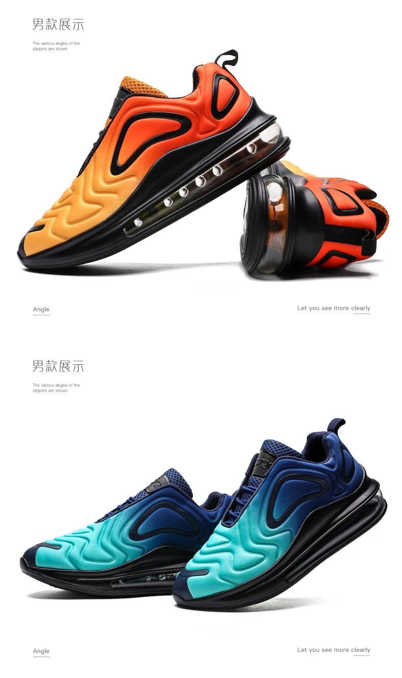 Новинка; мужские кроссовки с воздушной подушкой; дышащие кроссовки для тренировок; zapatillas hombre Deportiva; спортивная обувь для бега; Size35-47