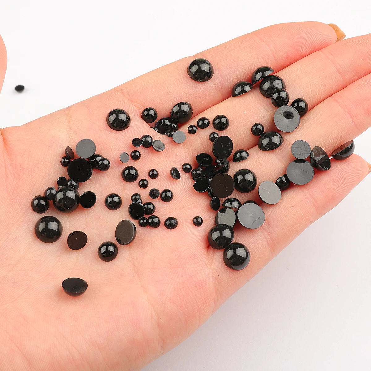 Plastic safety eyes Doll eyes Googly doll eyes Plastic toy eyes 3-8mm Black Plastic Safety Eyes For Bear Doll DIY Crafts