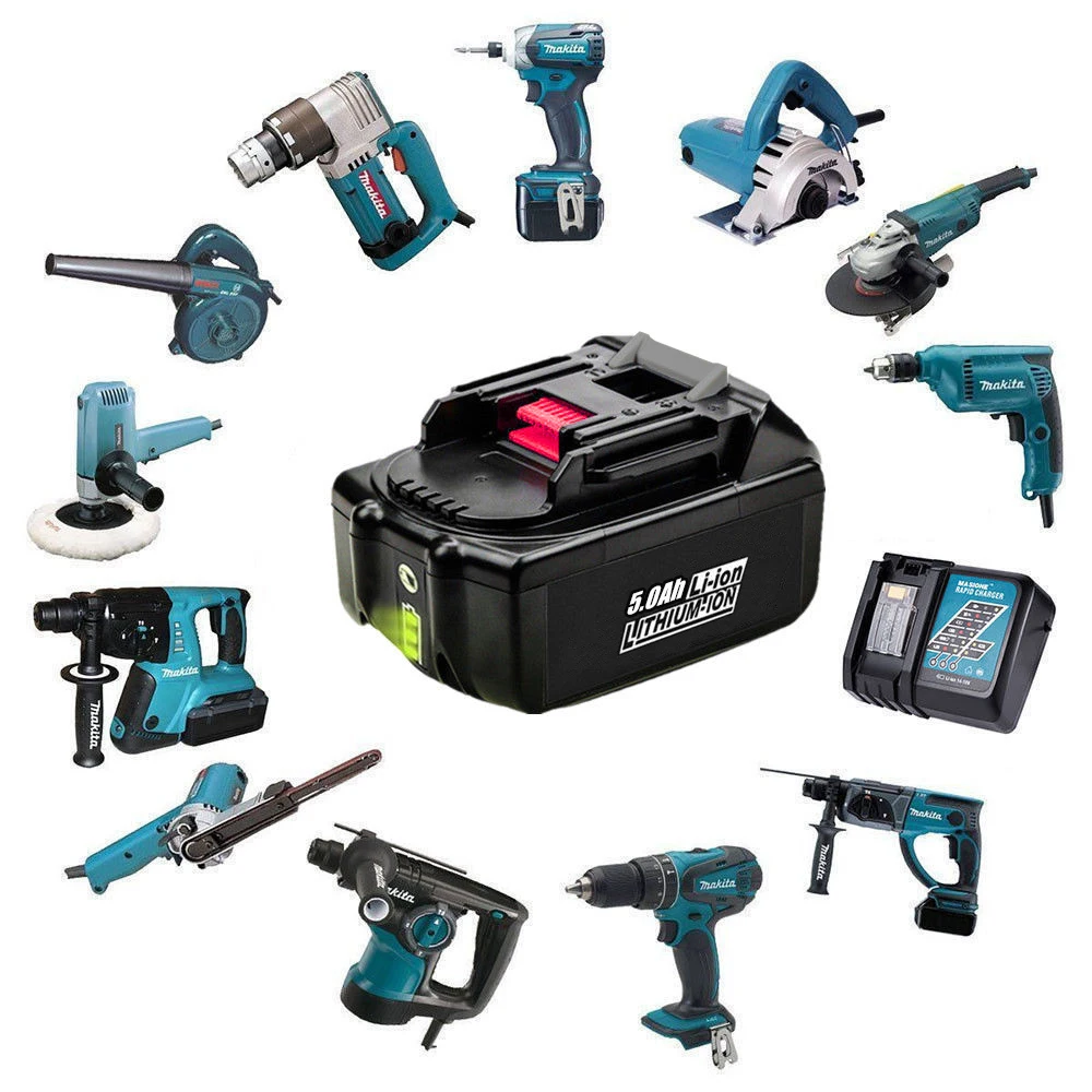 Вану для Makita li-ion 18V BL1850B 5000 мА/ч, 5,0 Ah литиевая Мощность инструменты Замена Батарея BL1815 BL1840 BL1850 LXT400