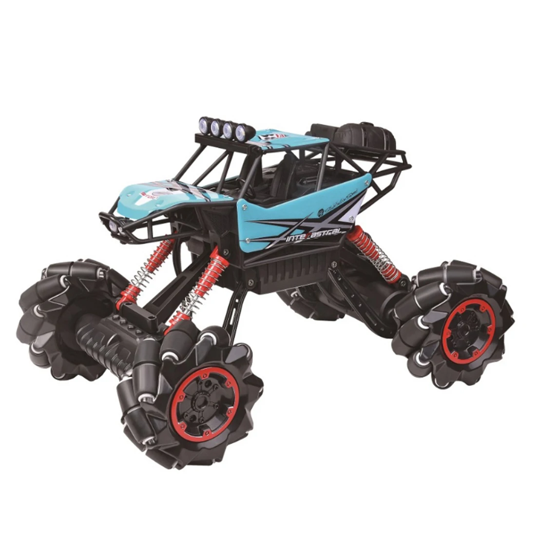 1:12 2.4G RC Climbing Car Lateral Drift Remote Control Car Toy with Sound and Light Dance- Green - Цвет: 2